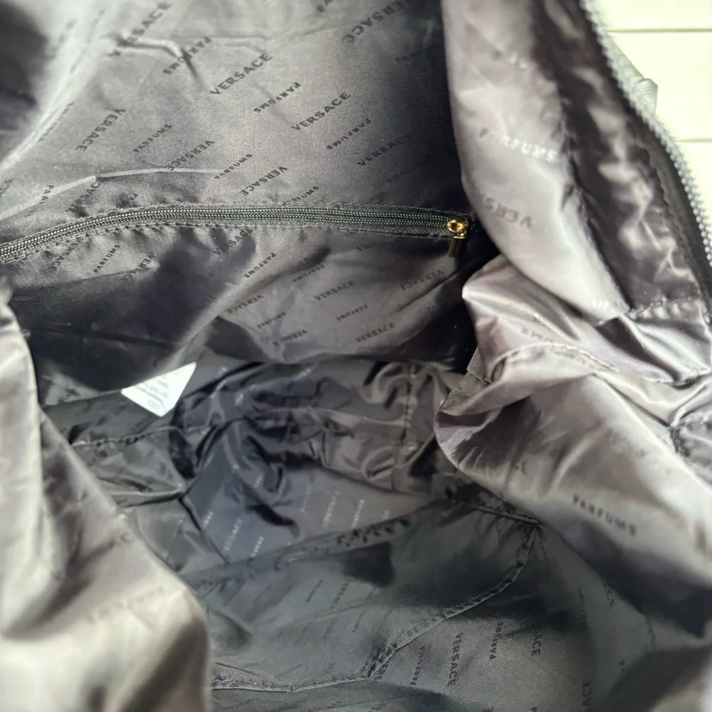 Versace Parfumes black Rider Backpack knapsack fenti - Picture 10 of 11
